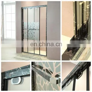 Modern Design Shower Cabin Toughened Sliding Glass Shower Door thumbnail-4