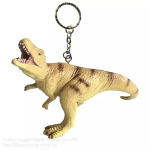 PVC Jurassic Dinosaur Keychain Hot Selling Dinosaur Animal Key Chain Promotion Gift Keychain thumbnail-2