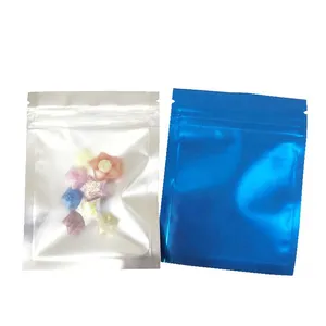 Custom Clear Front And Foil Back Package Pouch Top Zip Plastic Bag Food Packaging Poly Bag thumbnail-3