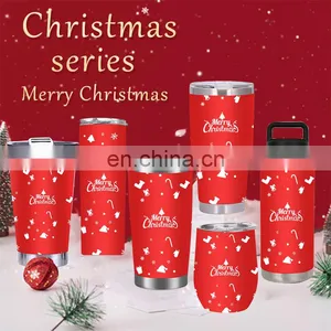 Sublimation Tumbler Gift Box Christmas Halloween Custom Logo Stainless Steel Straight Skinny Tumblers Cup Mug thumbnail-2