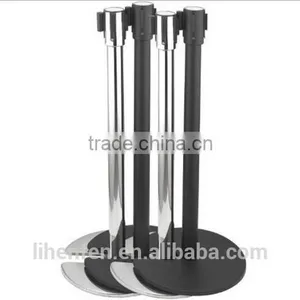 Crowd Control Stanchion/retractable Belt Barrier Stand/metal Queue Post thumbnail-6
