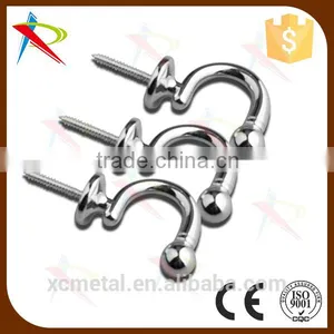 Fancy & Decorative Quality Magnetic Chrome Ball End Curtain Tieback/tassel Hooks /drapery Hooks thumbnail-6