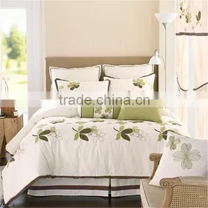 Flower Applique Embroidery Duvet Cover thumbnail-4