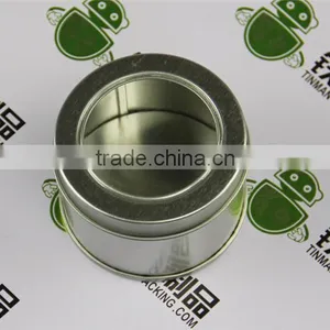 Round Candle Tin Can With Window thumbnail-1