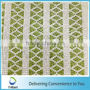 100% Hot Sale Rhinestones Mesh Trimming With Factory Price 24*40 Hot Fix Rhinestone Mesh for Shoe Decoration thumbnail-5