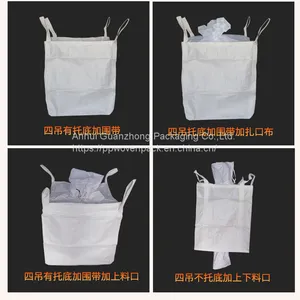 Plastic Packing Big Sling 1.5Mt Jumbo Bags PP Fibc In Bulk thumbnail-1