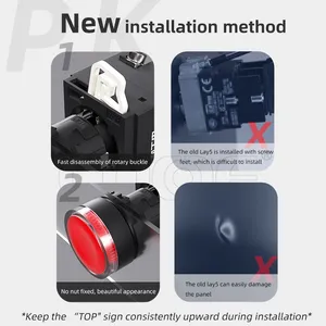 Ip65 22mm Key Rotary 2 Position 10a SPDT Start Stop Switches Latching for Control Panel thumbnail-4