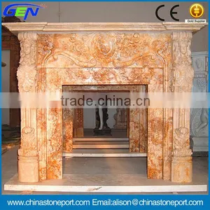Wholesale Top Design Marble Fireplace For Indoor thumbnail-1