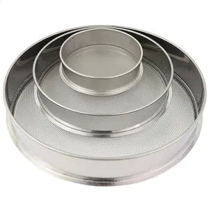 200mm Laboratory Woven Wire Sieves SS304 400 Mesh Test Sieves Custom Height for Wet Sieving thumbnail-1