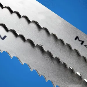 Hubei Hongshengjie Wholesale M42 Bimetallic Bandsaw Blades for Horizontal Cnc Sawing Machines, 34*4115, for Cutting Round Bars, Large-tooth Saw Blades thumbnail-3