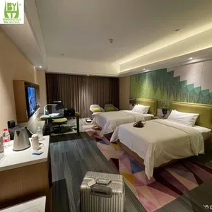 High-Grade 1.8 Meter Double Bed Beech Solid Wood 1.5 Meter Thick Feet Modern Design Queen Simple Bedroom Storage Bed for Wedding thumbnail-1
