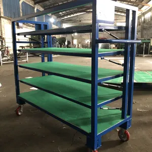Multi Layer Base Plate Workpiece Transfer Cart For Workshop thumbnail-4