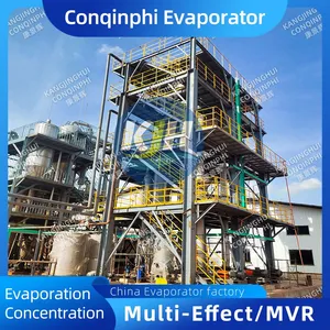 Three-effect Forced Circulation Evaporation Crystallizer 220V 50Hz Energy-saving Design 1000L thumbnail-1