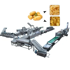 High Capacity Continuous Frying Equipment Automatic Potato Chips French Fries Production Line EPC thumbnail-1