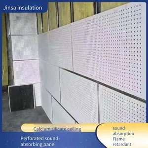 Ceiling Panels, Perforated Calcium Silicate Composite Panels, Heat-insulating and Corrosion-resistant, Production and Sales, Jinsa thumbnail-2