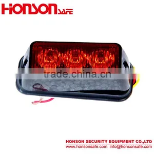 Amber Blue LED Emergency Grille Vehicle Warning Surface Mount Light HF-134 thumbnail-2