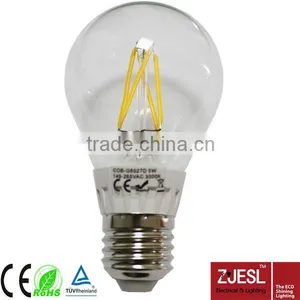 Hot!!! TUV CE ROHS 4W 360degree 400lm Clear Glass A60 E27 Led Bulb Smd Filament Bulb thumbnail-1