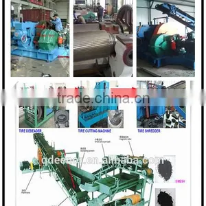 High Quality Scrape Waste Tyre Shredder Into Rubber Powder(energy Saving)/rubber Powder Making Line thumbnail-5