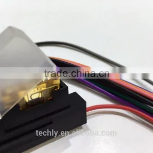 2 Rows x7 Pin Black 2.54 Pitch Connector Connection With 5A Fuse Wire Harness thumbnail-2