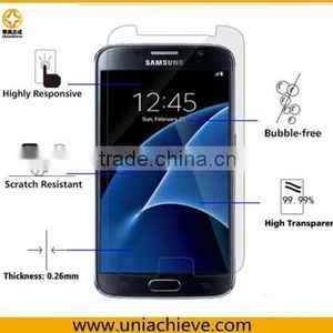 Slim Tempered Glass Screen Protector for Samsung Galaxy S7 HD Anti-Scratch Premium thumbnail-1