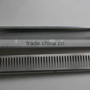 A Series Tiled On Flange End Drop Sloped Channel Base Stainless Steel Floor Drain Grate thumbnail-2
