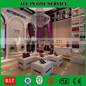 Exhibition Customized Wood And Metal Shoes Shelf Display Stand thumbnail-2