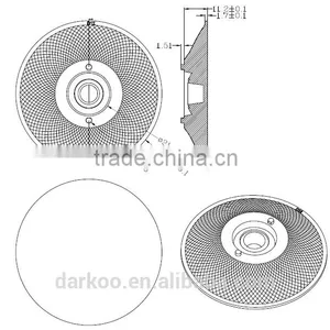 2015 NEW Samsung PAR Light COB Led Vacuum Plating Plastic Lens Application DK6924-JC-REF thumbnail-2