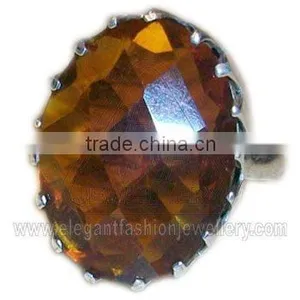 Semi Precious Stones Silver Ring thumbnail-1