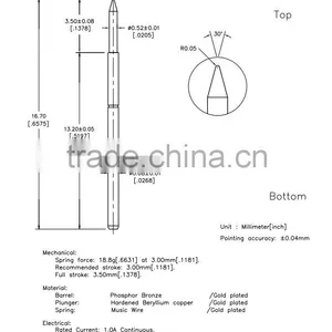 SP1-068167-B01 China Manufacture for Test Probe in Electrical Bareboard thumbnail-1