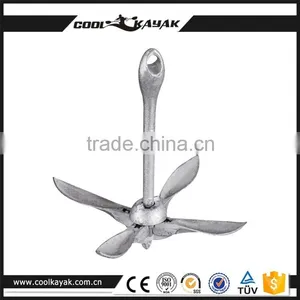 Marine Folding Grapnel Kayak Anchor Hot Dipped Galvanized 1.5kg Quality Choice thumbnail-4