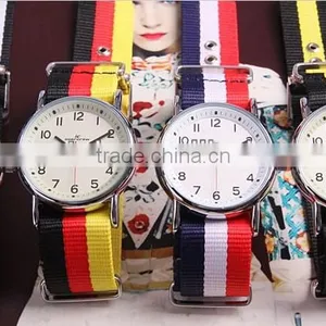 Fashion Cheap Nylon Watches China Supplier Custom Design Nylon Nato Strap Wristwatch Made in China Military Watch Metal thumbnail-3