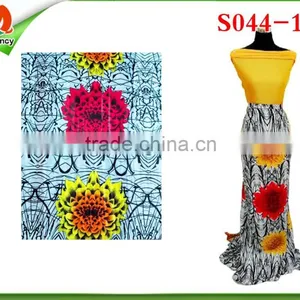 Factory Direct Best Quality Digital Print Leopard Print Satin Fabric S044-1 thumbnail-1