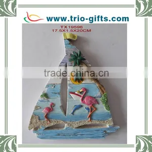 Polyresin Decorative Indoor Wall Hanging With Beach Design thumbnail-1