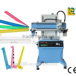 LC Automatic Flatbed Screen Printing Machine With Vacuum Table for Ruler Paper Bag thumbnail-1