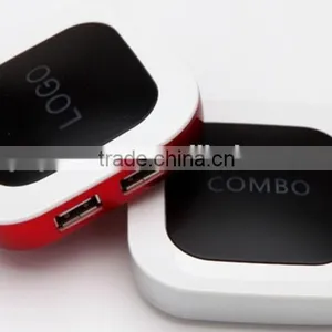 SD/TF Card Reader Cube Led Light LOGO With 2 Port USB Hub thumbnail-3