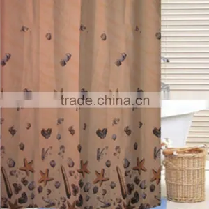 Factory Wholesale Fabric Woven 100%polyester Shower Bamboo Curtain thumbnail-5