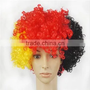Fan Afro Wig Germany Black/red/golden thumbnail-2