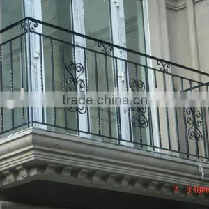 Hot Galvanized Simple Wrought Iron Balcony Fence thumbnail-1