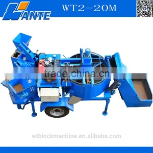 WT2-20M Diesel Engine Soil Interlocking Pressing Bricks Machine thumbnail-1