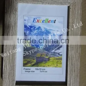 Distressed Wood Finished PS Plastic Picture Photo Frame thumbnail-4