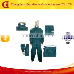 Safety Coveralls With Refective Tapes Workwear Overalls With Contrast Color Thread thumbnail-2