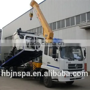 Good Quality Dongfeng Tianjin Crane Truck With Flatbed thumbnail-1