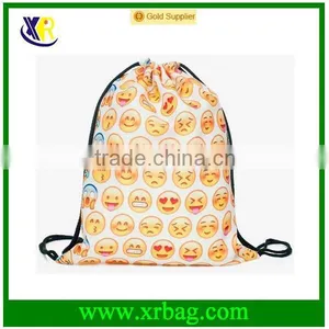 Women's Daypacks Printing Emoji Backpack For Travel Harajuku Drawstring Bag Wayuu Mochila Bags thumbnail-1