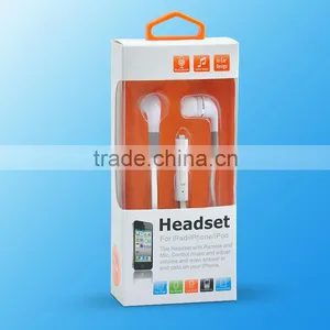 Popular White Color 3.5mm Flat Line Earphone for Iphone thumbnail-1