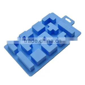 1pcs Game Tetris Ice Bricks Tray Ice Tray Mold Mould Maker Party Silicone Summer Ice Cube Carving Mold Mould Maker thumbnail-1