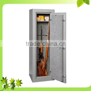Portable Gun Cabinet Laptop Size Hotel Safe Anti-burglary Money Steel Fingerprint Safe Box Grey Home Digital Safe Deposit Box thumbnail-5