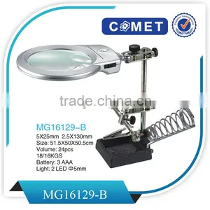 High Quality Desk Magnifier Lamp Stand Magnifying Glass thumbnail-1