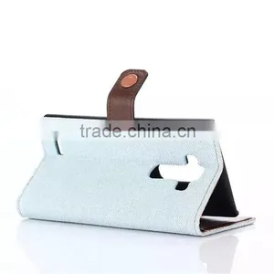 New Product Case for lg G4,special Design Case for LG Phone ,demin Style pu Leather Case for lg g4 With Wallet thumbnail-4