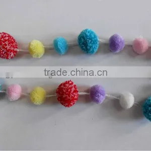 Craft Decoration Cotton Pompom Twine thumbnail-1