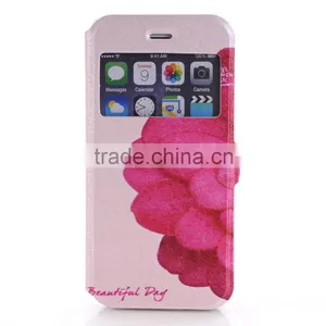 Stand Style Magnet Flip PU Leather Cartoon Paiting Pattern Soft Case For IPhone 6 6S 4.7Inch Wallet Cover for Iphone6 Phone Bags thumbnail-6